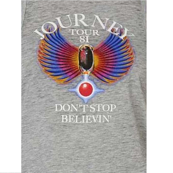 Journey Tour 81 jazz rock Official Burnout Muscle Tank Top M NWT - Picture 2 of 3